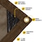 Core Tarps Mesh Tarp, 40X40 ft, Brown, Polyethylene CT-802-40X40 - alternate 3